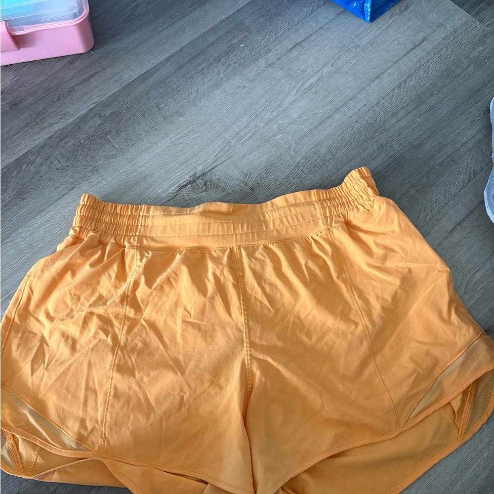 Lululemon Athletica Women's Vibrant Orange Athletic Shorts